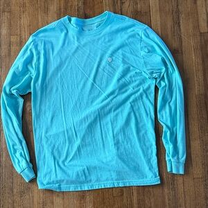 Men's Aqua Long Sleeve Tee